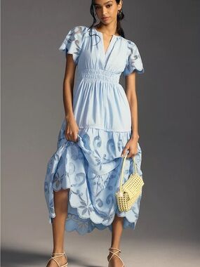 Anthropologie | Dresses | Anthropologie The Somerset Maxi Dress Linen  Edition | Poshmark